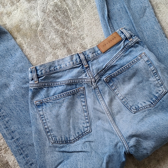 Topshop Denim - Topshop high rise straight leg jeans